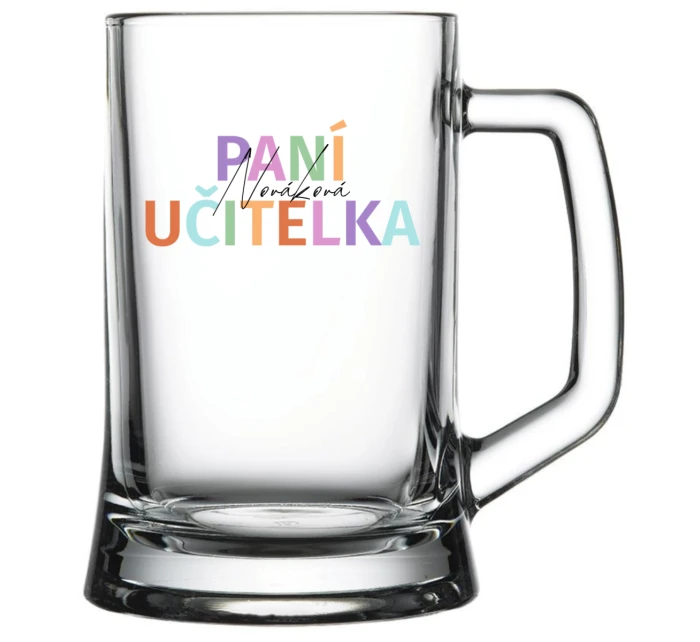 Personalizovaná pivní sklenice pro paní učitelku/pana učitele