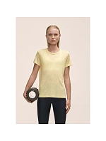 Dámske tričko Casall Soft Texture Tee, žlté