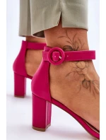 Dámské Sandály Na Podpatku Fuchsie model 21618211 - EVENTO