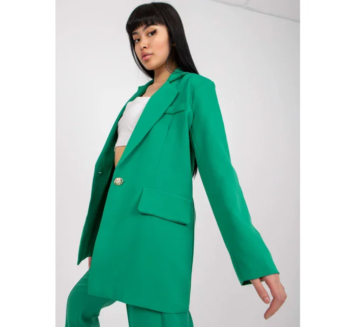 Dámsky kabát DHJ MA 15556 svetlo zelený Dámsky kabát DHJ MA 15556 svetlo zelený