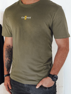 Pánske tričko s potlačou, zelené Dstreet RX5462