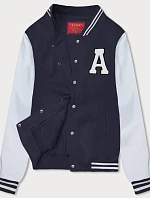 Dámska univerzitná mikina, tmavomodrá (AMG-57)