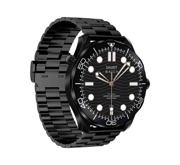 Černý silikonový řemínek + černý náramek model 21805557 - VELTORI