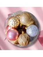 BOMBKA DEKORACYJNA PLASTIKOWA SET 35  RÓŻOWY model 21832993