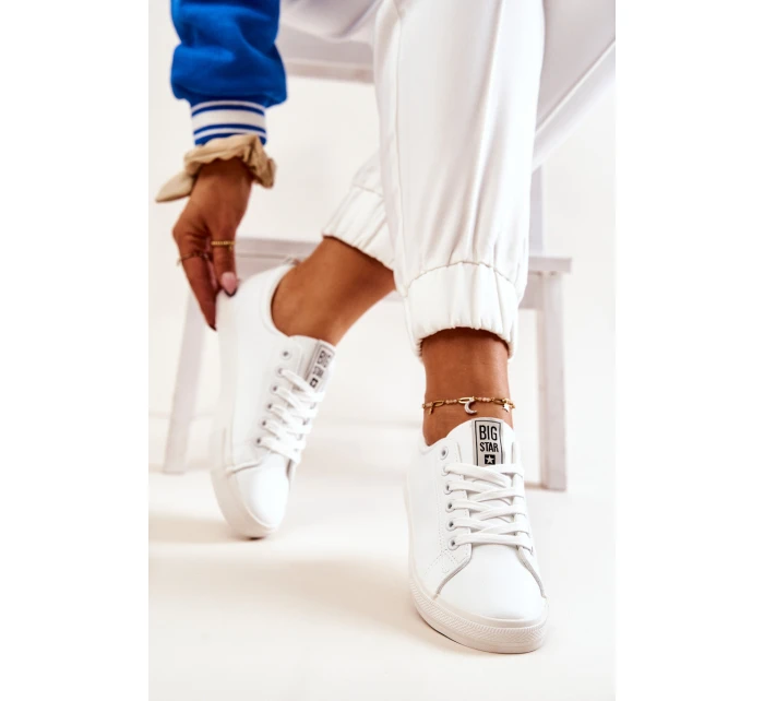 Kožená tenisová obuv Big Star model 21571999 Bílé - Big Star Shoes