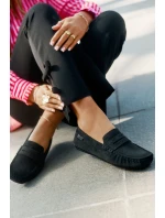 Zamszowe Mokasyny Damskie Big Star RR274948 Czarne