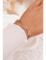 Dámský náramek řetěz ze chirurgické oceli zlatý