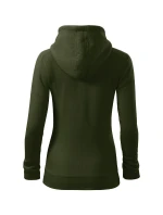 Trendy Zipper mikina dámská military