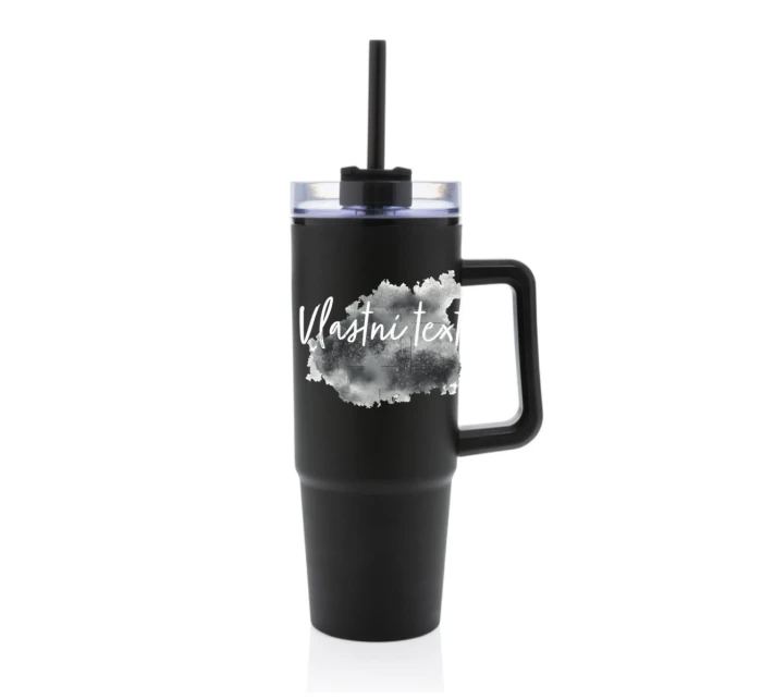 Personalizovaná cestovní termoska s průhledným víčkem - Akvarelový otisk Personalizovaná cestovní termoska s průhledným víčkem - Akvarelový otisk