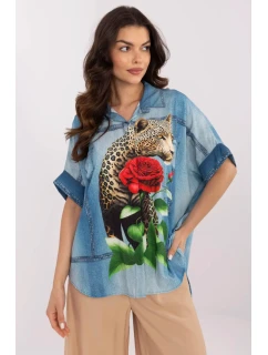 Košeľa s dlhým rukávom model 210971 Taliansko Moda