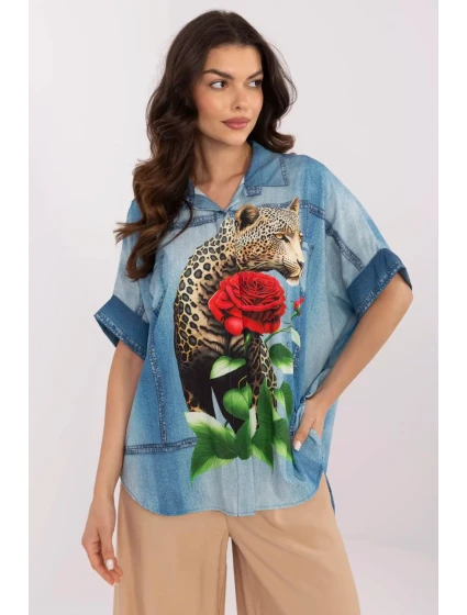 Košeľa s dlhým rukávom model 210971 Taliansko Moda