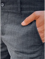 Pánské grafitové kalhoty Dstreet model 21977218 - FashionStreet Pánské grafitové kalhoty Dstreet model 21977218 - FashionStreet