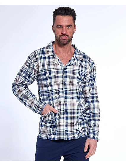 Pyžamo model 21044480 délka/r 3XL5XL na zip - Cornette