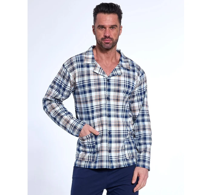 Pyžamo model 21044480 délka/r 3XL5XL na zip - Cornette Pyžamo model 21044480 délka/r 3XL5XL na zip - Cornette