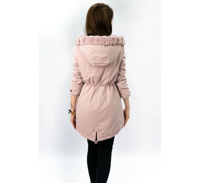 Dámska prechodná bunda Parka Powder Pink (w806)