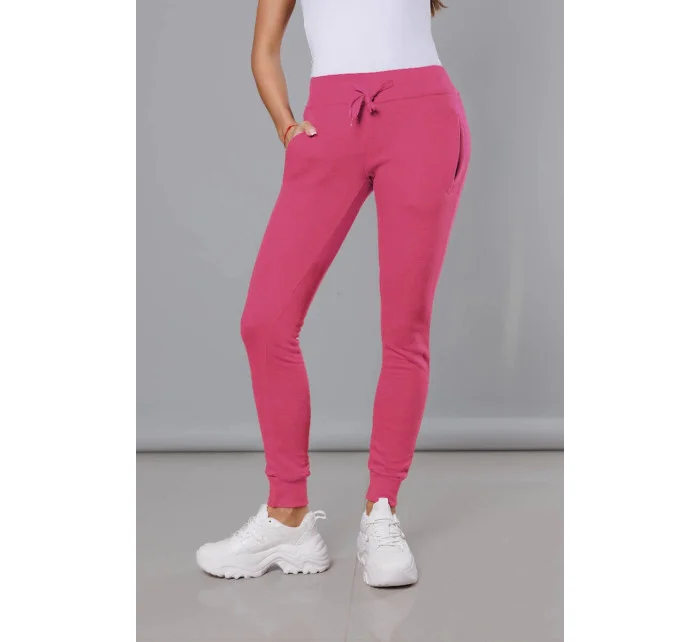 Růžové teplákové kalhoty model 17672210 - J.STYLE Růžové teplákové kalhoty model 17672210 - J.STYLE