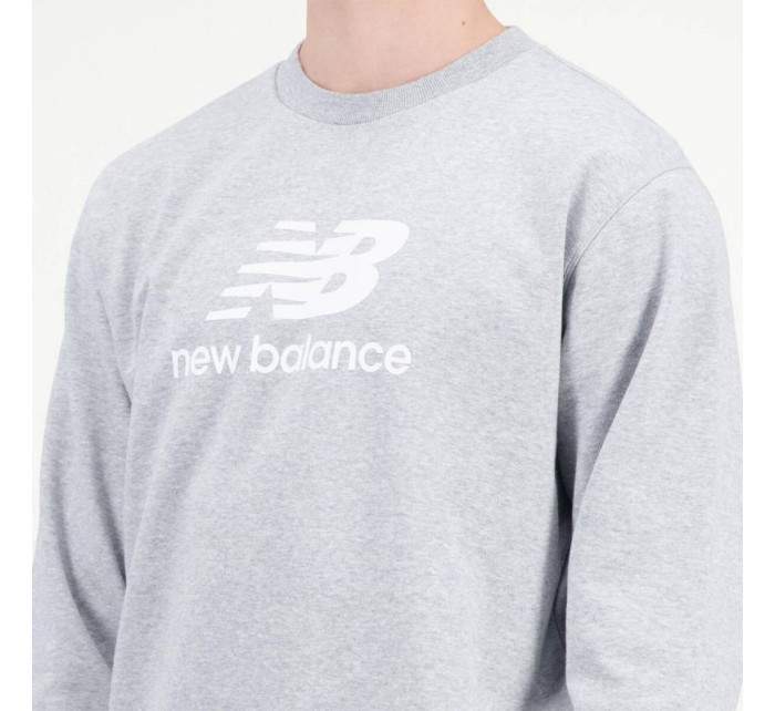 Mikina New Balance ESSENTIALS STACKED LOGO FRENC AG M MT31538AG muži