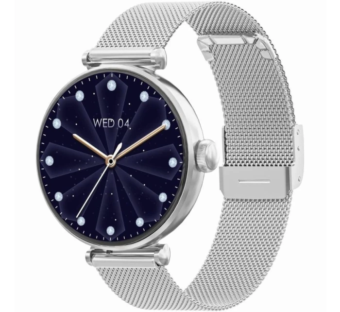 Chytré hodinky Silver White 2 Stripes model 21807443 - Gravity Chytré hodinky Silver White 2 Stripes model 21807443 - Gravity