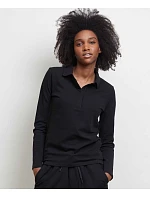 LSL Women Dámské těžké piqué polo s dlouhým rukávem deep black model 22442419 - NEOBLU LSL Women Dámské těžké piqué polo s dlouhým rukávem deep black model 22442419 - NEOBLU