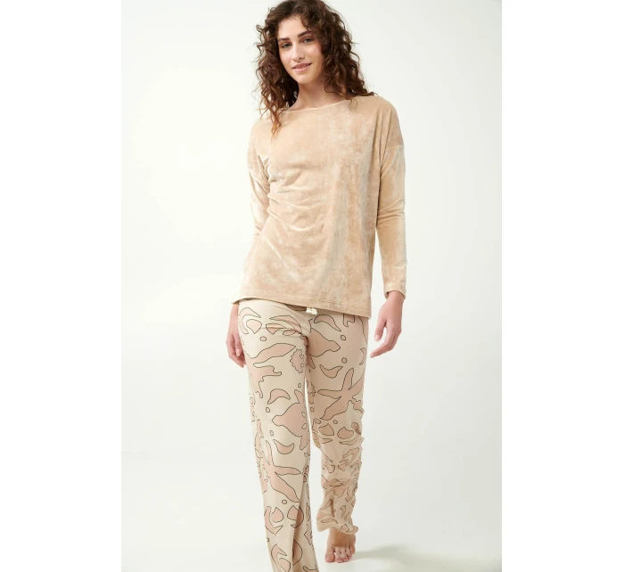 Vamp - Dámske pyžamo so zamatovým vrchným dielom 21092 - Vamp