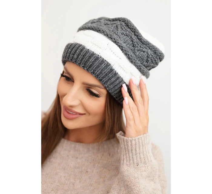 Čepice s rolováním Magda K293 camel