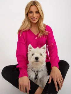 Dámsky kardigan LC SW 8042.08X fuchsiová - FPrice