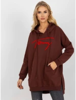 Mikina VI BL 335.25X tmavo hnedá