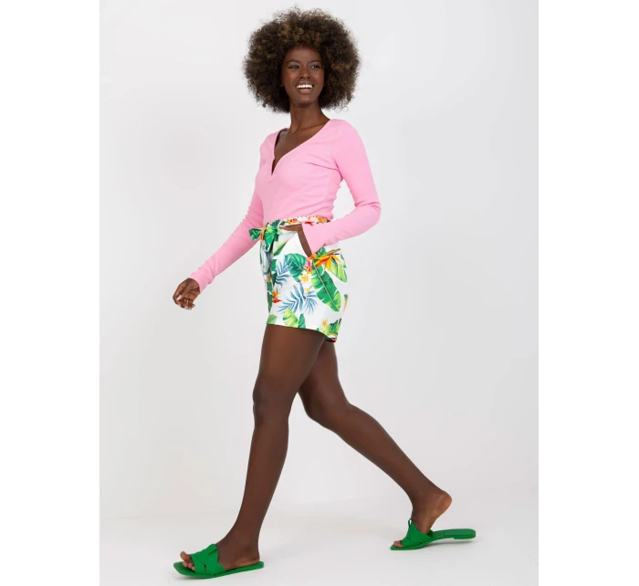 Šortky WN SN 1316.54 biela a zelená