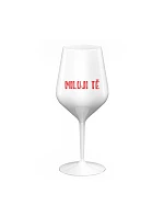 I LOVE YOU - biely nerozbitný pohár na víno 470 ml