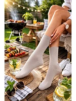DÁMSKE HLADKÉ PONOŽKY Z MÄKKEJ BAVLNY