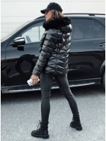 Dámska prešívaná zimná bunda s kapucňou MIRIAL čierna FashionStreet TY4574 Dámska prešívaná zimná bunda s kapucňou MIRIAL čierna FashionStreet TY4574