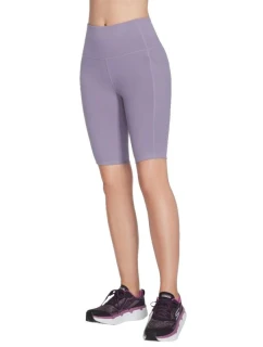 Skechers Go Walk Cyklistické šortky s vysokým pásom W3SH53-GYPR Purple S