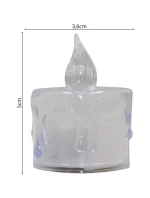 Dekoratívna sviečka 3,6x5 cm zdobená LED