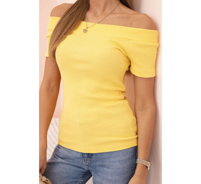 Dámská bavlněná blůza s výstřihem do V a potiskem bílá