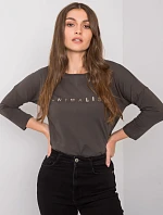 Blúzka RV BZ 0126.01P tmavá khaki