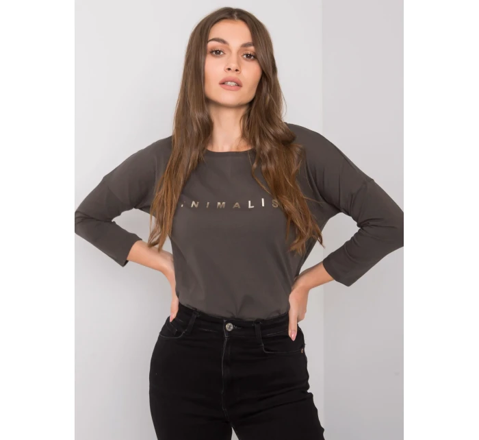 Blúzka RV BZ 0126.01P tmavá khaki