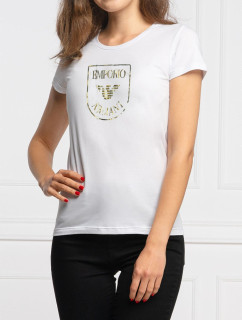 Dámske tričko s krátkym rukávom - 164340 2R255 00010 - biela - Emporio Armani