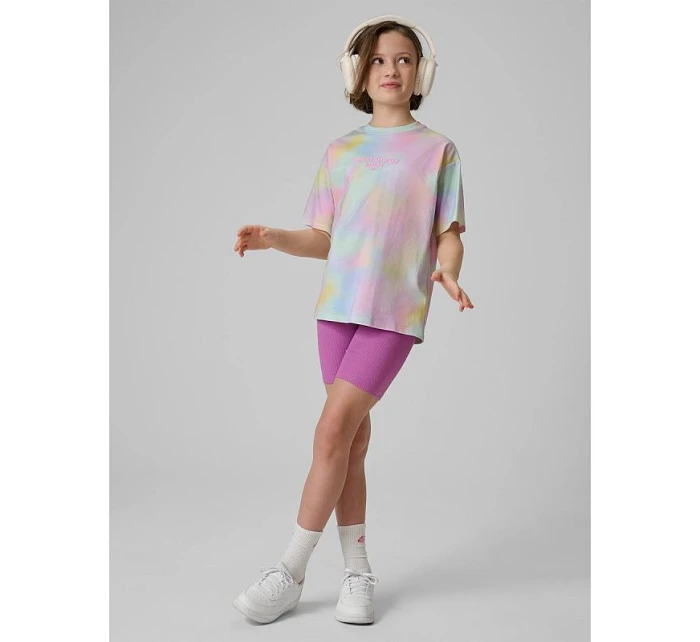 Dievčenské tričko s potlačou 4F 4FJRSS26TTSHF3826-90A