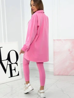 3dielny set blúzka, top a legíny svetlo ružová