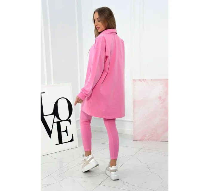 3dielny set blúzka, top a legíny svetlo ružová 3dielny set blúzka, top a legíny svetlo ružová