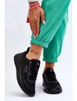 Damskie Siateczkowe Buty Sportowe Memory Foam System Big Star LL274662 Czarne Damskie Siateczkowe Buty Sportowe Memory Foam System Big Star LL274662 Czarne