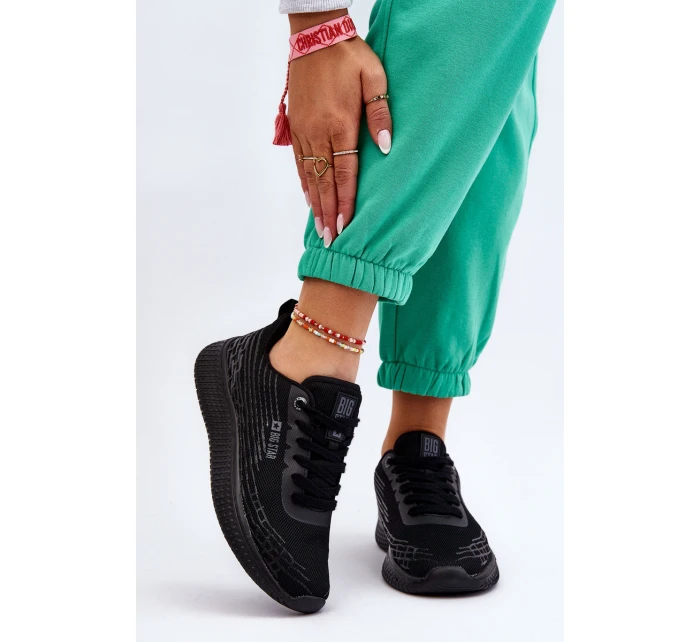 Damskie Siateczkowe Buty Sportowe Memory Foam System Big Star LL274662 Czarne Damskie Siateczkowe Buty Sportowe Memory Foam System Big Star LL274662 Czarne