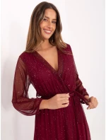 Šaty IT SK 21808.01 burgundy Šaty IT SK 21808.01 burgundy