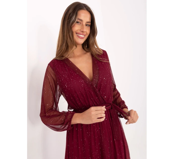 Šaty IT SK 21808.01 burgundy Šaty IT SK 21808.01 burgundy