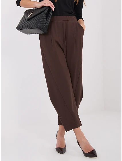 Dámské kalhoty SP model 22022623 Tmavě hnědá - FPrice