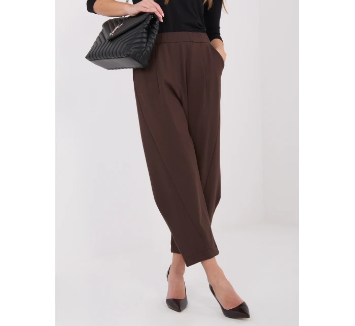 Dámske nohavice SP FL8557.46 Tmavo hnedé - FPrice