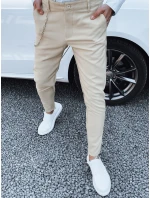 Pánske béžové nohavice FashionStreet UX4379