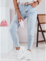Dámske džínsové nohavice slim fit s opaskom SLIMLOVE FashionStreet UY2346 Dámske džínsové nohavice slim fit s opaskom SLIMLOVE FashionStreet UY2346