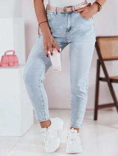 Dámske džínsové nohavice slim fit s opaskom SLIMLOVE FashionStreet UY2346