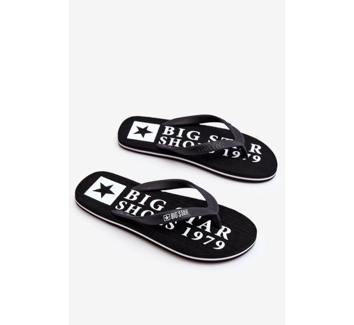 Pánské lehké žabky Big Star model 21610677 Černá - Big Star Shoes